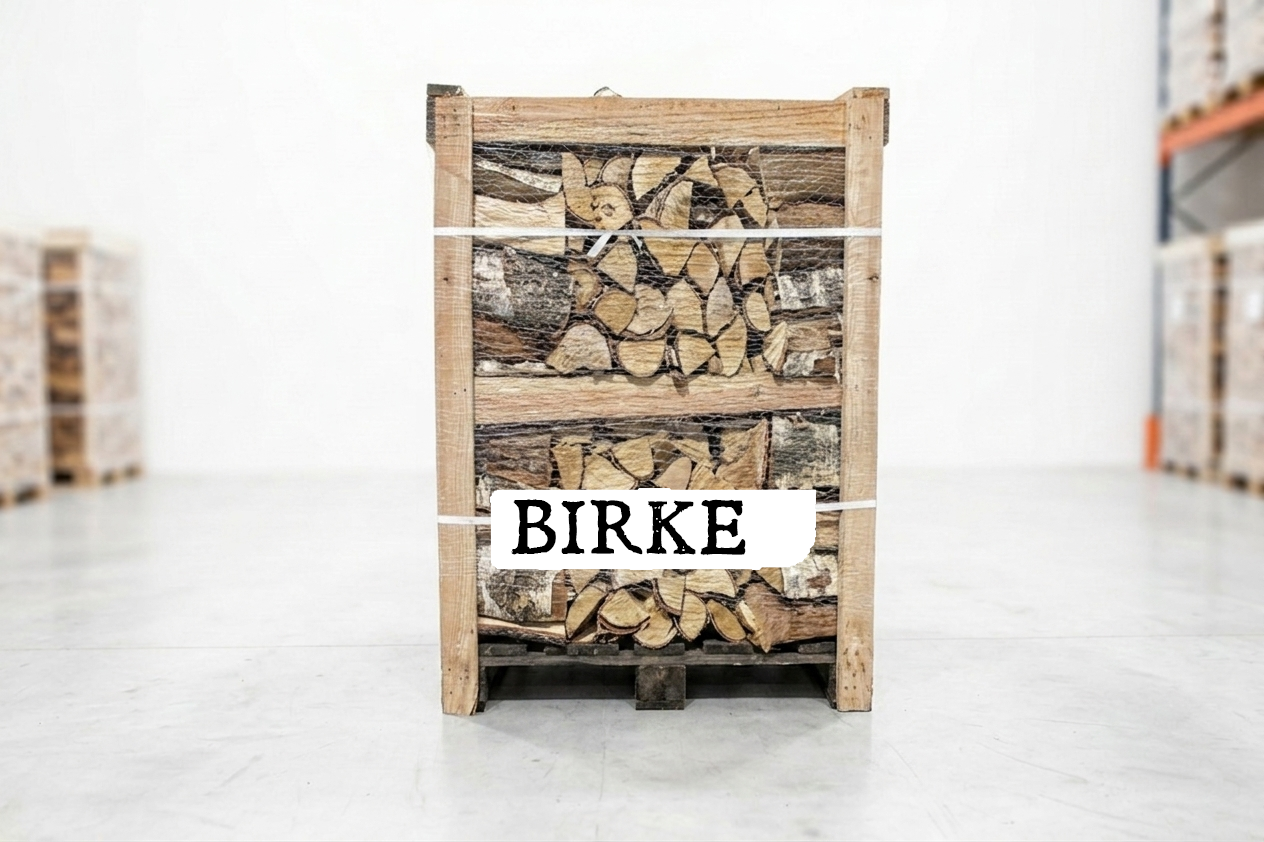 Brennholz Palette – Birke – 30/33 cm – kammergetrocknet – 1,8 RM