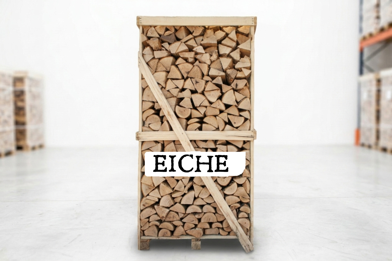 Brennholz Palette – Eiche – 30/33 cm – kammergetrocknet – 2 RM