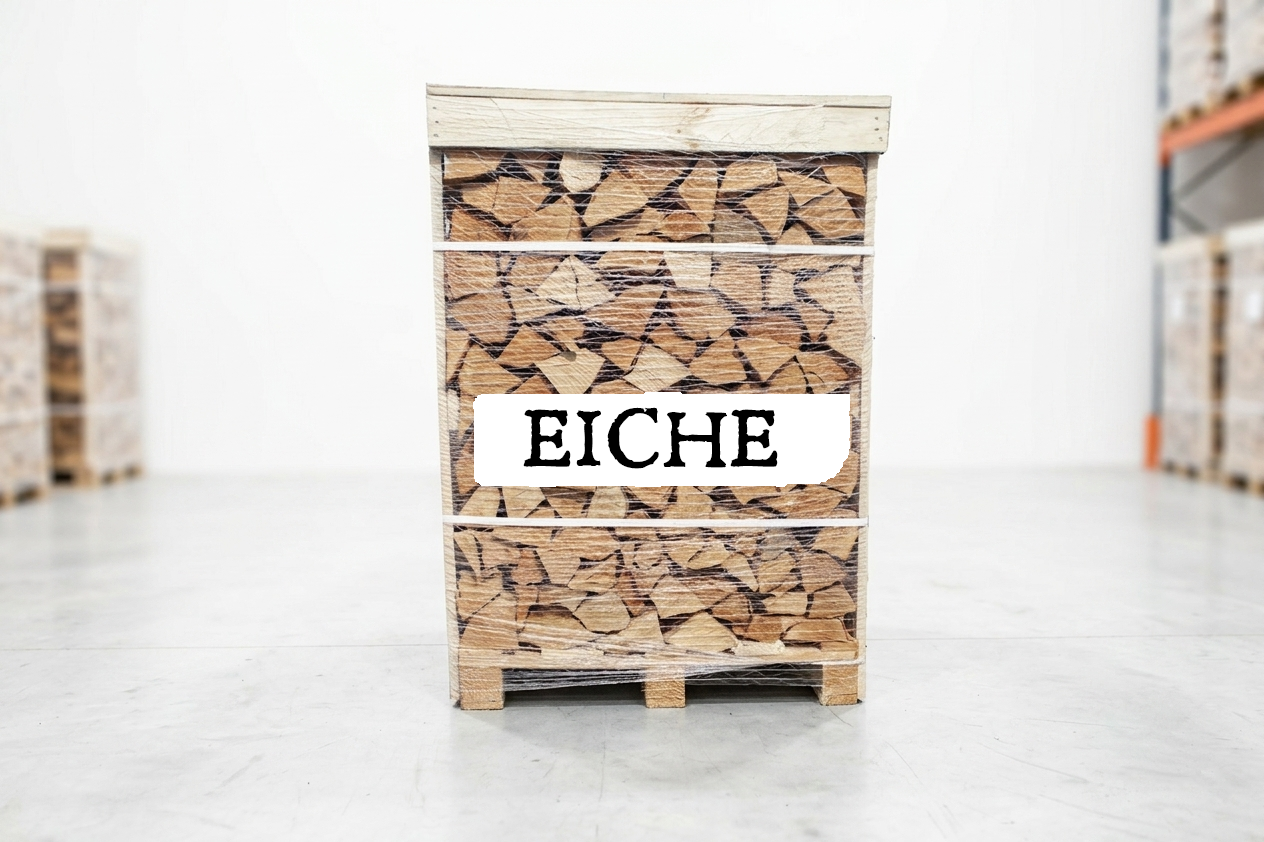 Brennholz Palette – Eiche – 30/33 cm – kammergetrocknet – 1 RM