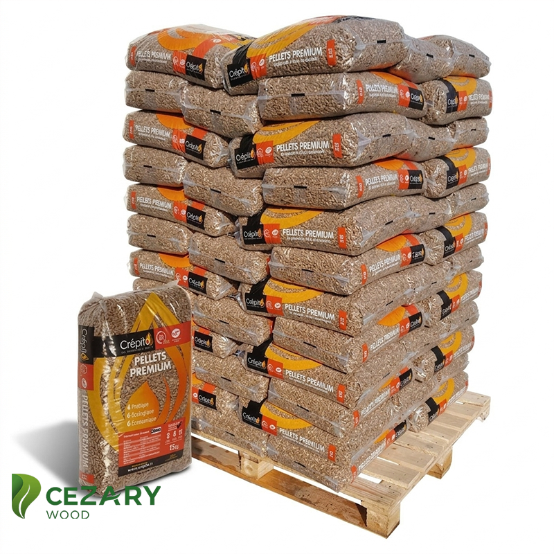 CRÉPITO Pelletpalette – 72 Säcke à 15 kg