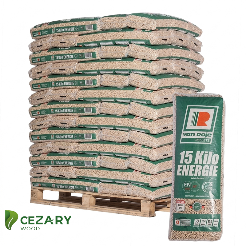 Van Roje Pellets – Palette mit 65 x 15-kg-Säcken