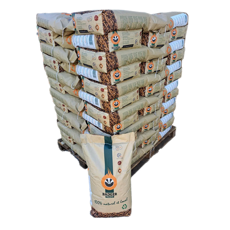 BADGER Pelletpalette – 65 Säcke à 15 kg